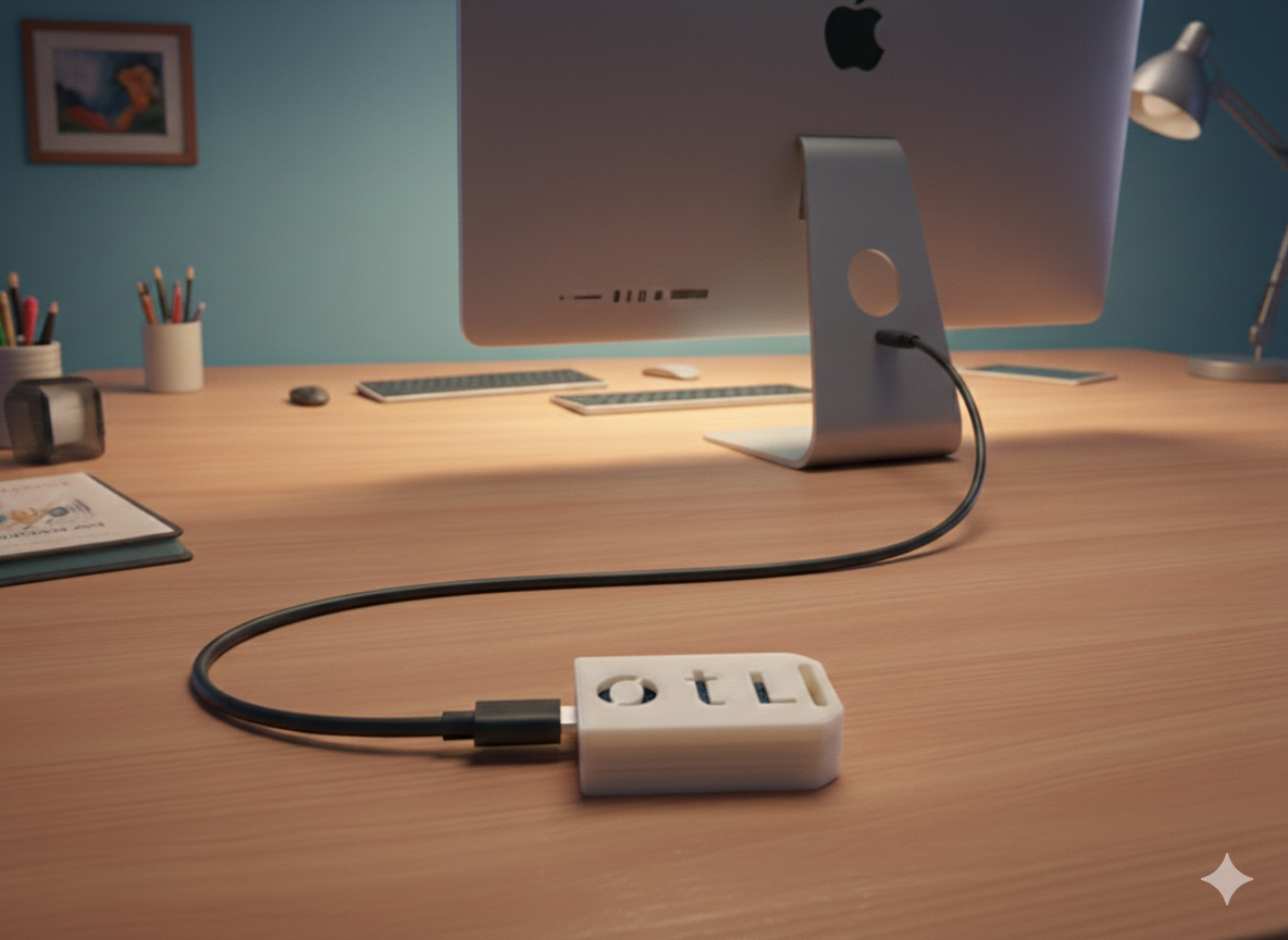 Устройство подключено к компьютеру по USB
